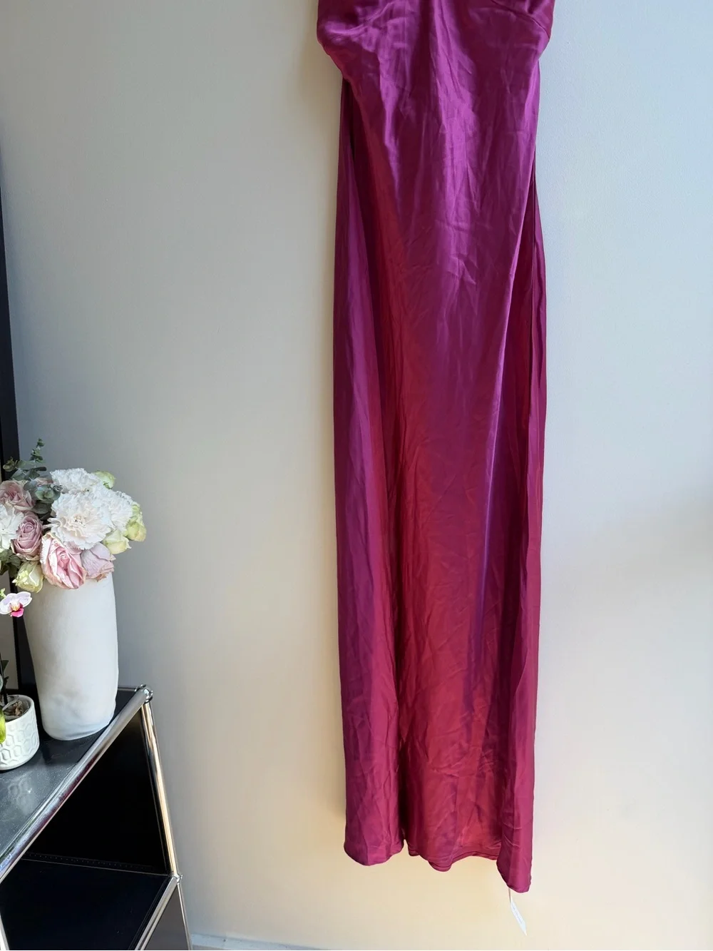 NWT NEW Reformation Daniela Silk Dress | Hibiscus Pink Magenta | US 6 - Picture 11 of 17